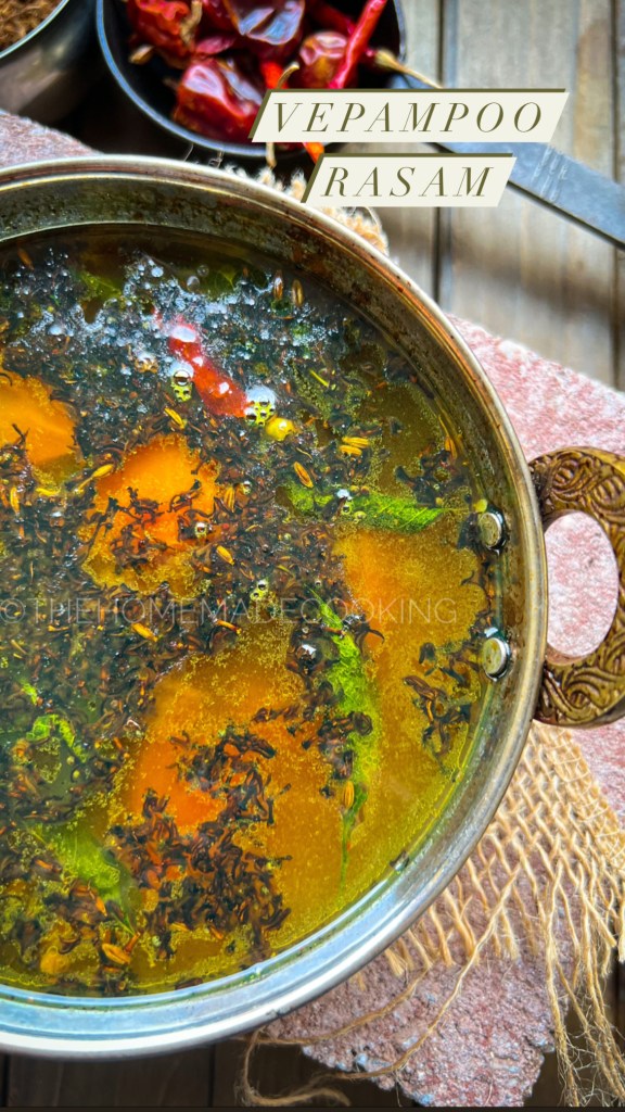 
Vepampoo Rasam / Neem flower rasam